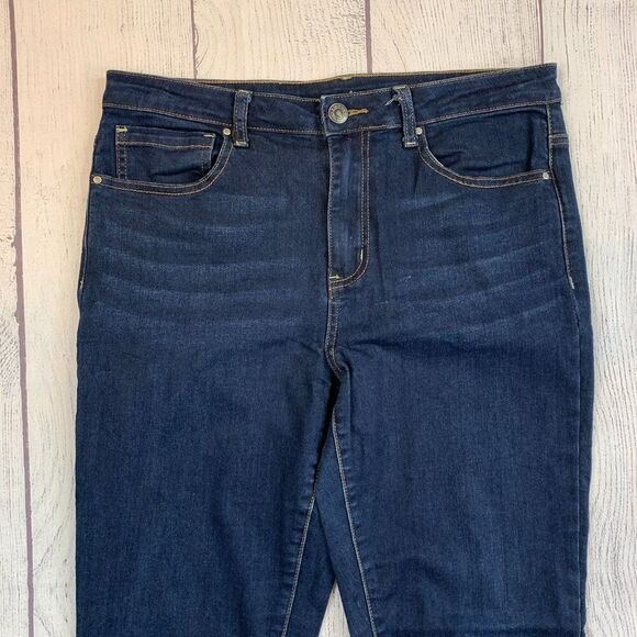 Grace in LA Jeans sz 12 Dark Wash Inseam 29" Stretch Lightweight - Picture 3 of 13